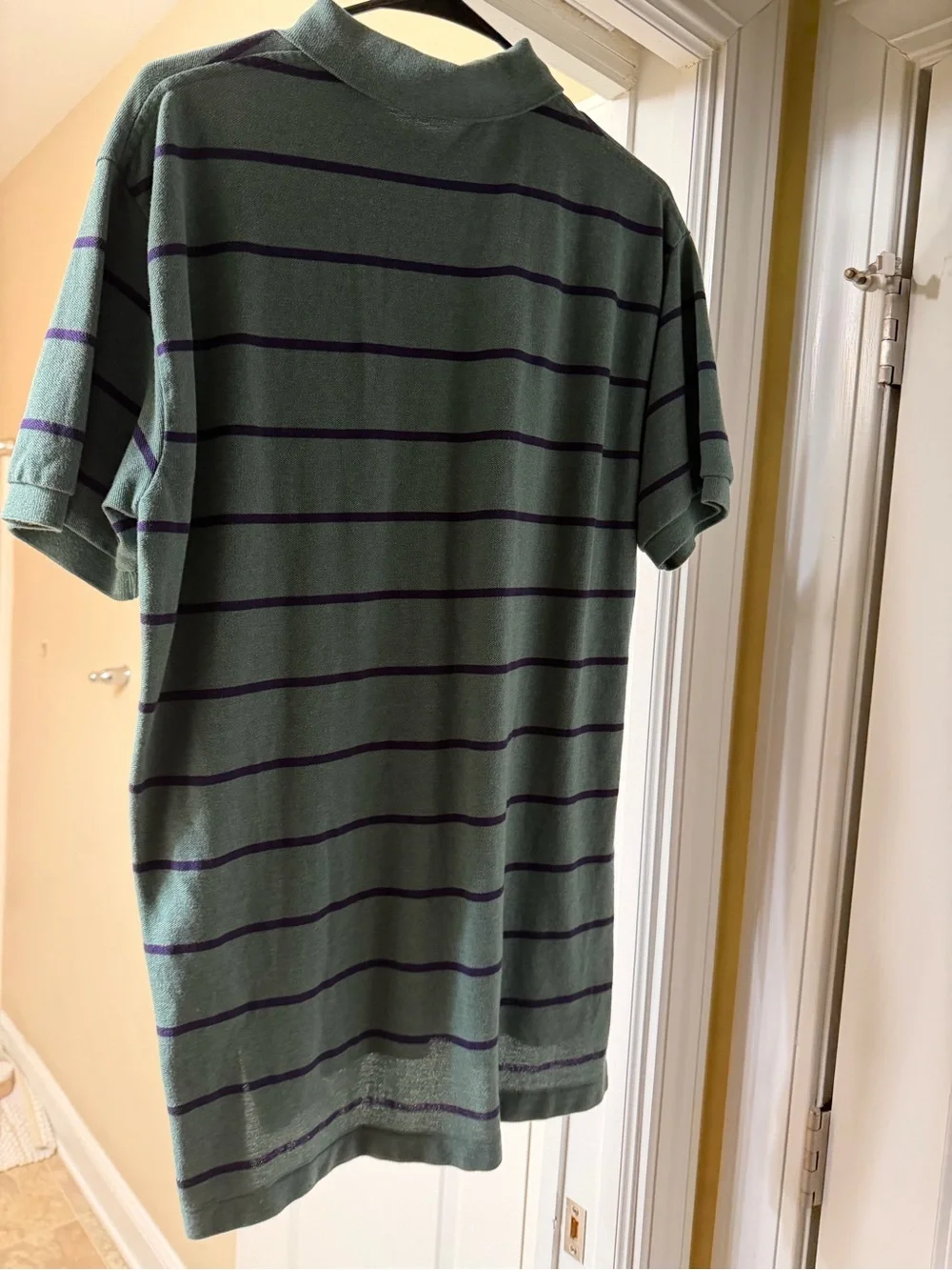 Ralph Lauren Mint Green Polo with Navy Stripes